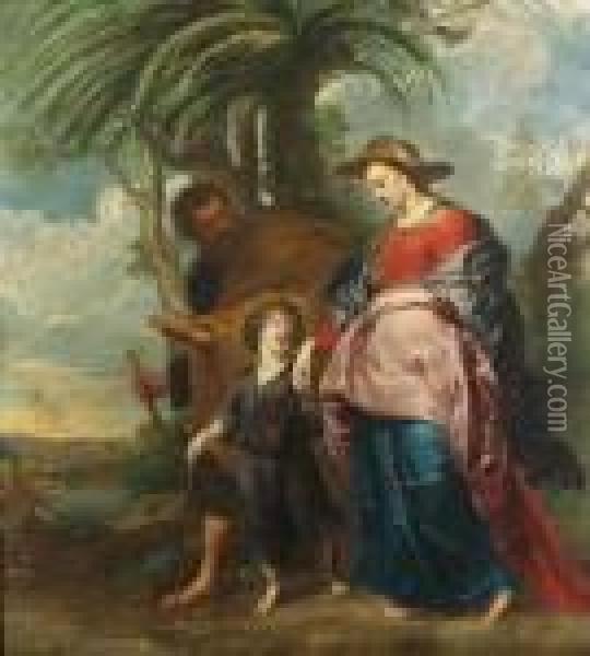 The Return From Egypt Oil Painting - Peter Paul Rubens