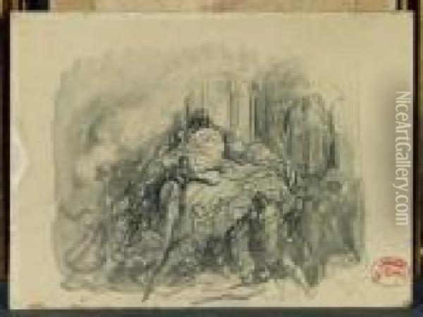 La Mort De Sardanapale Oil Painting - Gustave Dore