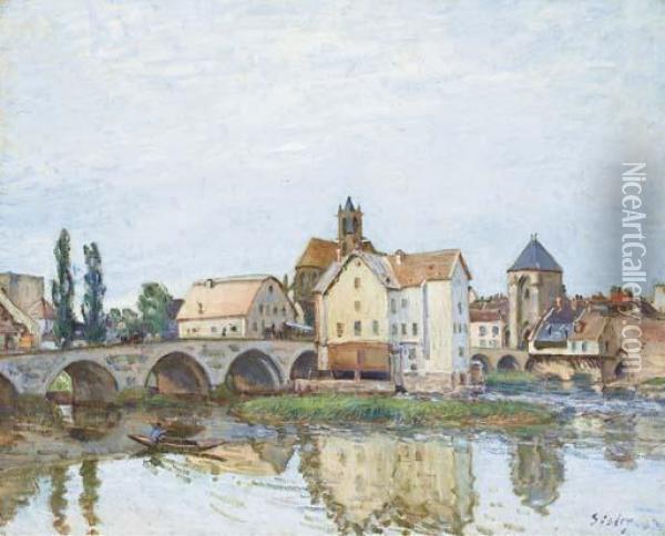 Moret-sur-loing Oil Painting - Alfred Sisley