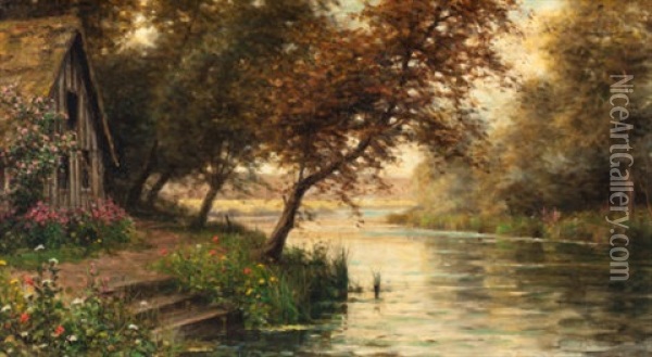 A Bend In The Stream Oil Painting - Louis Aston Knight