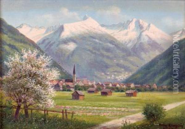 Hofgastein Oil Painting - Hermann Klingsbogel
