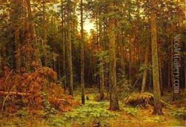 Pine Forest 1885 Oil Painting - Ivan Shishkin