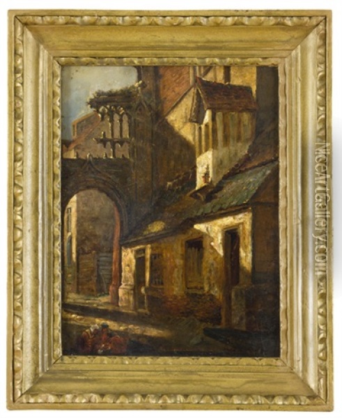 Mestske Zakouti Oil Painting - Johann Novopacky