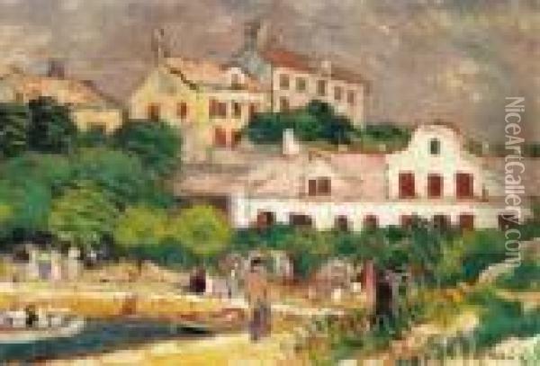 Abbazia (deatil Of Volosca), Around 1903 Oil Painting - Jozsef Rippl-Ronai