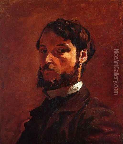 Portrait of a Man Oil Painting - Frederic Bazille