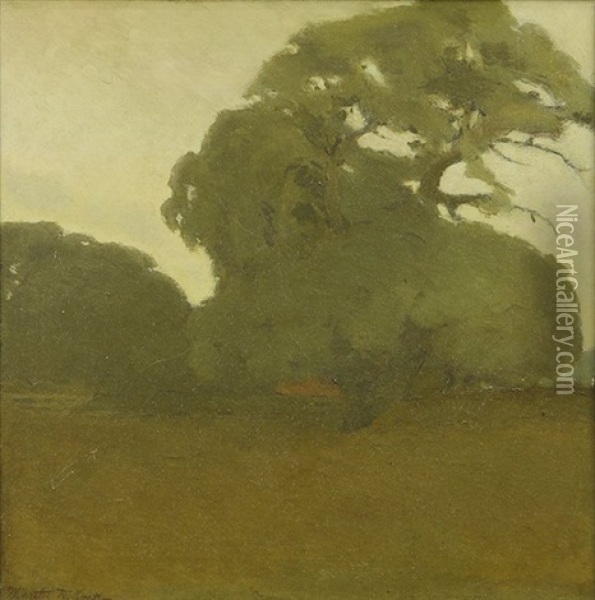 Oaks In Autumn, Later Afternoon Oil Painting - Martha Dorothea Kuck
