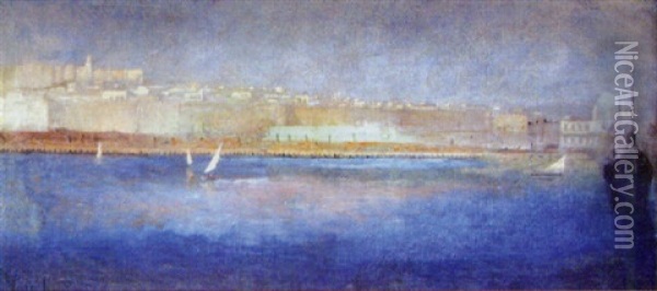 Le Port D'alger Oil Painting - Alberic-Victor Duyver