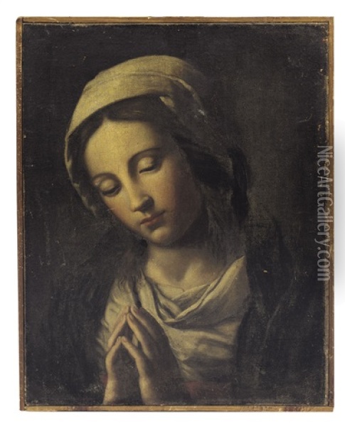 Vergine Orante Oil Painting - Giovanni Battista Salvi (Il Sassoferrato)