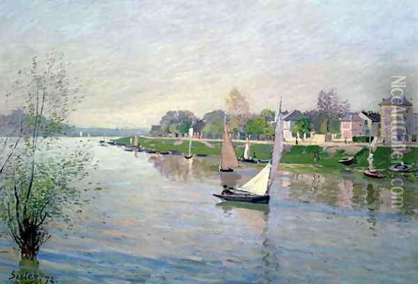 The Seine at Argenteuil, 1872 Oil Painting - Alfred Sisley