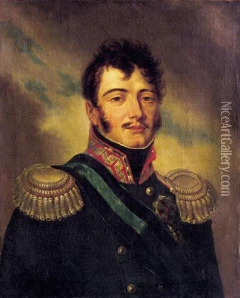Portret Ksiecia Jozefa Poniatowskiego Oil Painting - Joseph Kosinski