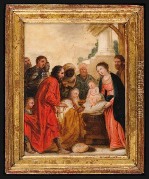 Adorazione Dei Magi Oil Painting - Frans II Francken