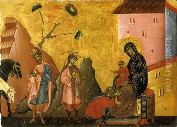 Adoration of the Magi Oil Painting - Guido Da Siena