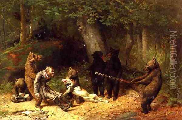 Making Game of the Hunter Oil Painting - Bernardo Bellotto
