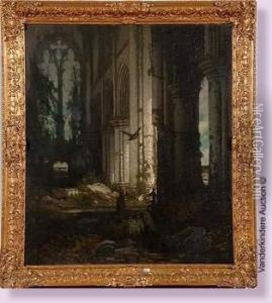 Les Ruines De Villers-la-ville Oil Painting - Guillaume Van Der Hecht