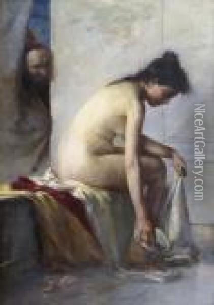 Susanna Bathing Oil Painting - Lovis (Franz Heinrich Louis) Corinth