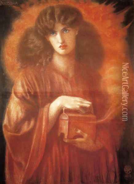 Pandora 1869 Oil Painting - Dante Gabriel Rossetti
