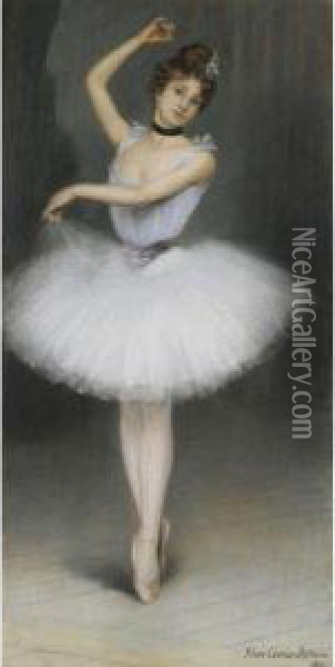 Une Ballerine Oil Painting - Pierre Carrier-Belleuse