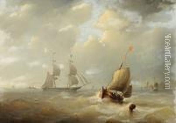 Marine Oil Painting - Christiaan Cornelis Kannemans