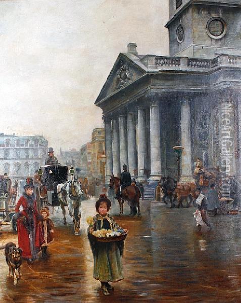St Martins In The Field, London Oil Painting - William Logsdail