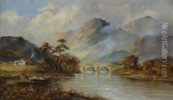 Highland Valley. Oil Painting - Arthur Perigal