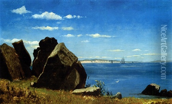 A Fine Day Oil Painting - Albert Bierstadt
