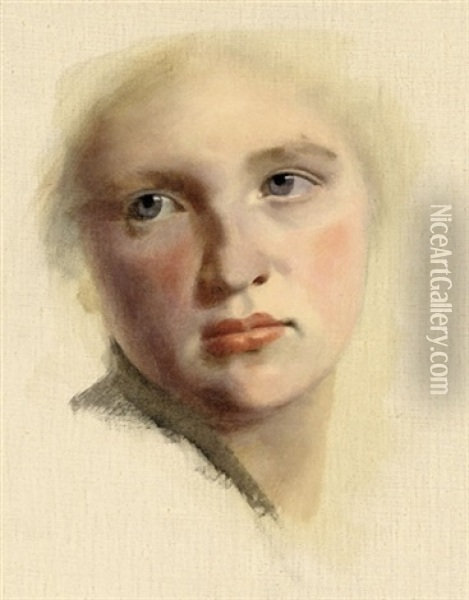 Bildnis Einer Jungen Frau Oil Painting - Conrad Boese
