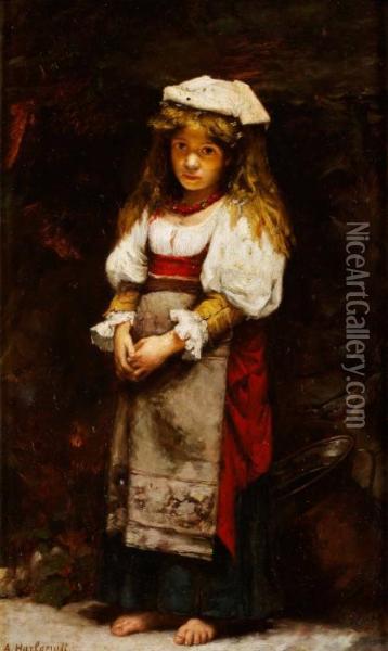Signed Oil Painting - Alexei Alexeivich Harlamoff
