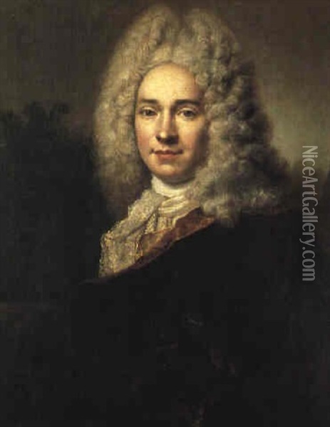 Portrait De Pierre Cadeau De Mongazon Oil Painting - Nicolas de Largilliere