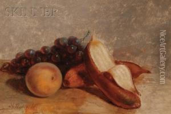 Still Life With Fruit Oil Painting - Arnoud Wydeveld