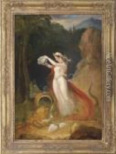 Helen Of Whitby Oil Painting - Thomas Stothard