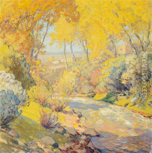October, Santa Fe Oil Painting - Sheldon Parsons