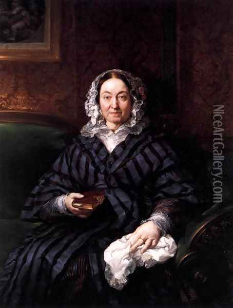 Portrait of Dona Francisca de la Gandara Oil Painting - Vicente Lopez y Portana