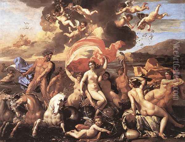The Triumph of Neptune 1634 Oil Painting - Nicolas Poussin