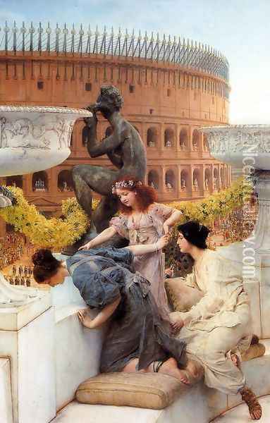 The Colosseum Oil Painting - Sir Lawrence Alma-Tadema