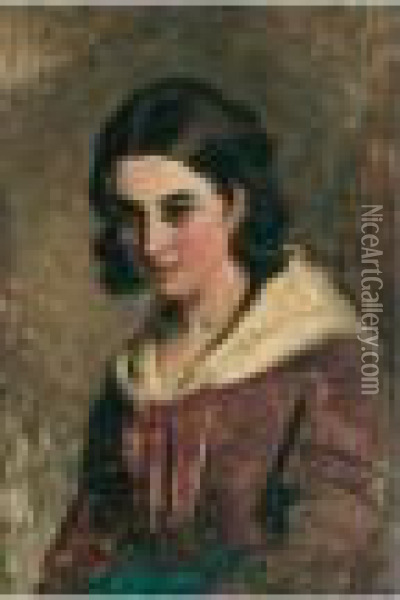 A Highland Maiden Oil Painting - Landseer, Sir Edwin
