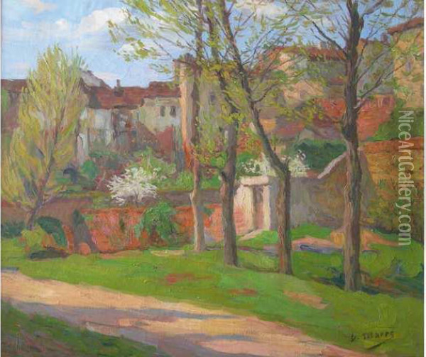 Le Vallon De La Mandoune Oil Painting - Henri Farre