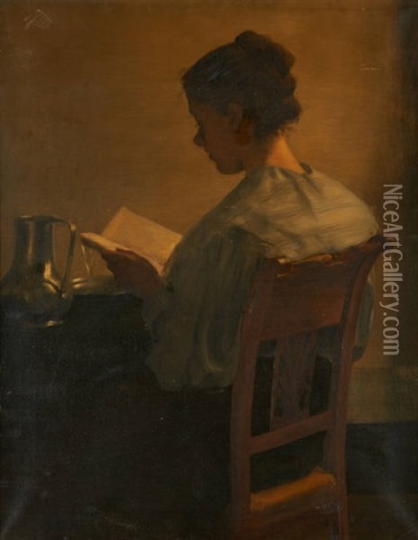 La Lecture Oil Painting - Marguerite Putsage