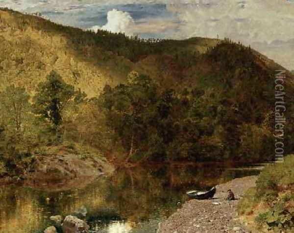 Near Dunkeld Oil Painting - John Samuel Raven