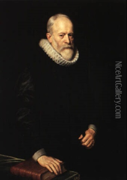 Portrait Of A Gentleman Oil Painting - Michiel Janszoon van Mierevelt