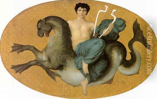 Arion on a Sea Horse Oil Painting - William-Adolphe Bouguereau