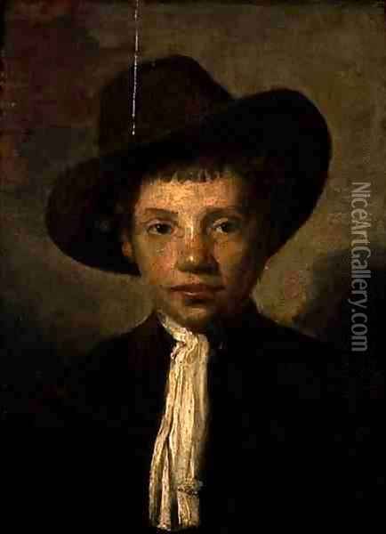 Head of a Boy Oil Painting - Carel Fabritius