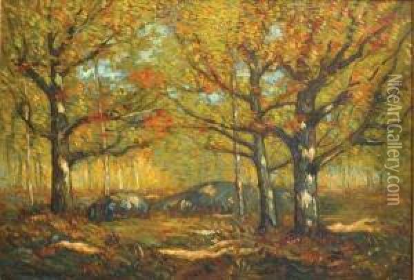 Autumn Afternoon Oil Painting - Henry Ward Ranger