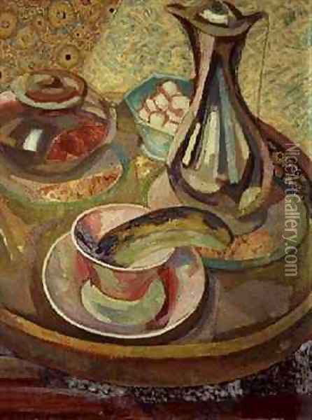 Still Life with Coffee Pot Oil Painting - Roger Eliot Fry