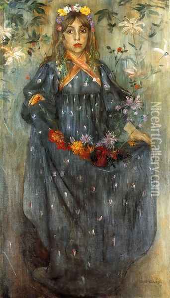 Autumn Flowers Oil Painting - Lovis (Franz Heinrich Louis) Corinth