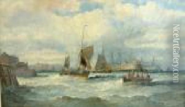 Dartmouth Oil Painting - William A. Thornley Or Thornber