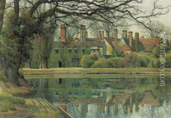 Bromham Hall, Bromham, Bedfordshire Oil Painting - William Fraser Garden