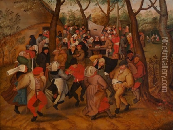 Der Hochzeitstanz Oil Painting - Pieter Brueghel the Younger