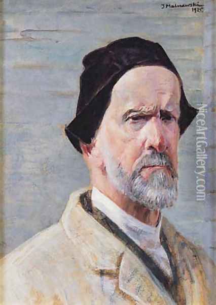 Self-Portrait III Oil Painting - Jacek Malczewski