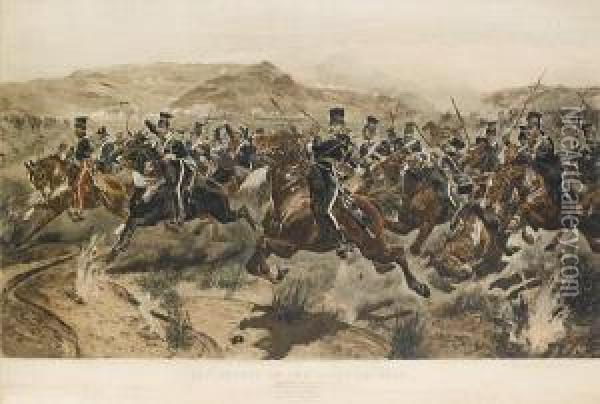The Charge Of The Light Brigade Oil Painting - Richard Caton Woodville