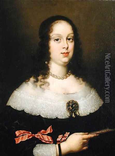 Portrait of Vittoria della Rovere 1622-95, Grand Duchess of Tuscany Oil Painting - Justus Sustermans